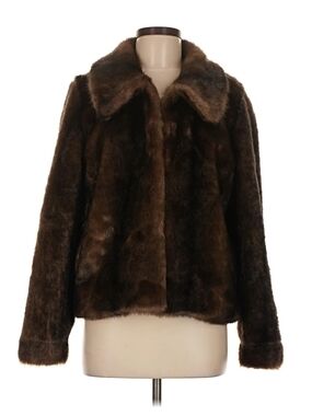 Haveless Brown Women’s Faux Fur Coat